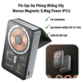 Mua Pin sạc dự phòng không dây Sothing Momax Magnetic Q.Mag Power IP111 10000mAh hỗ trợ sạc nhanh- Hàng chính hãng
