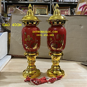 Mua Đèn thờ phú quý cao 40cm ngang 13cm ( 1 CẶP)