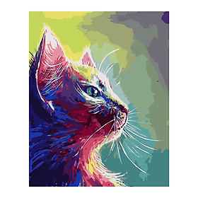 DIY Canvas Oil Painting Paint by Numbers Kit with Paintbrushes Acrylic Pigment Arts Craft Home Room Wall Decor for