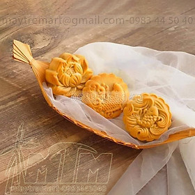 Mua Đĩa tre đan hình thuyền trang trí  decor