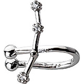 Khuyên tai bạc Le'mare Cung hoàng đạo E7993-1 - Bạch Dương