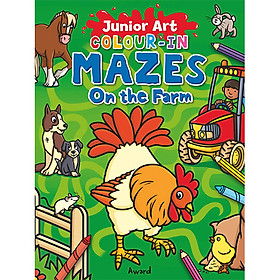 Junior Art Colour-in Mazes: On the Farm