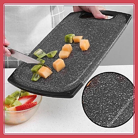 Mua Thớt nhựa giả đá 36x28cm chống vi khuẩn  dễ vệ sinh có rãnh ngăn nước ép chảy ra