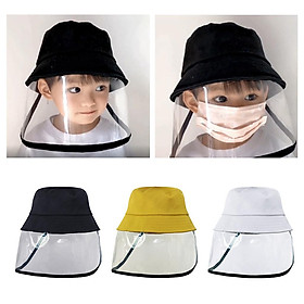 3pcs Mixed Anti-spitting Hat Dustproof Clear Cover Fishman Hat Bucket Hat