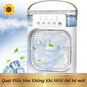Mua Quạt Điều Hòa Không Khí Thế Hệ Mới  Quạt Phun Sương Thông Minh 5 Cánh Tích Hợp Đèn Ngủ Ban Đêm