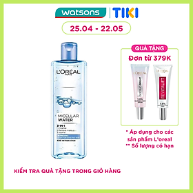 Tẩy Trang L'Oreal Paris Skincare Make Up Remover Micellar Refreshing Tươi Mát 400ml