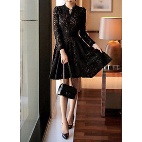 Đầm Xòe Ren Xb4183