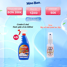 Combo 06 Chai Nước Giặt Cổ Áo Mao Bao 600ml