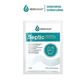 Vi Sinh Xử Lý Hầm Cầu, Bể Phốt Bị Đầy - EcoClean Septic - Nhập Khẩu Mỹ - Túi 100gram