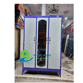 Mua Tủ sắt sơn tĩnh điện 1m8x1m2 màu xanh