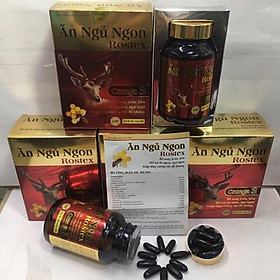 Viên Ăn Ngủ Ngon Rostex Omega 3 COEMZYM Q10 cải thiện mất ngủ hiệu quả lọ 60 viên