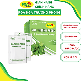 Nga Trưởng Phong PQA Hỗ Trợ Thanh Nhiệt Giải Độc, Giảm Mụn Nhọt Và Mẩn Ngứa Ngoài Da Hộp 12 Gói