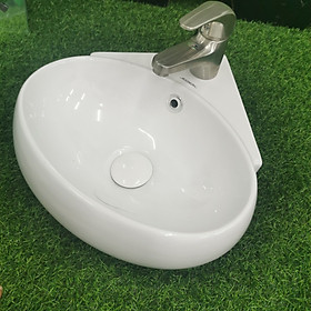 Mua Chậu rửa mặt lavabo treo tường C307( Chậu góc tiết kiệm không gian  dùng cho phòng vệ sinh nhỏ  hẹp)