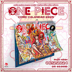 Lịch treo tường One Piece Năm 2025 chính hãng Kim Đồng + Tặng kèm Poster