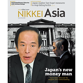 Download sách Tạp chí Tiếng Anh - Nikkei Asia 2023: kỳ 8: JAPAN'S NEW MONEY MAN