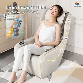 Ghế sofa massage mini 988-M1 nhỏ gọn, tiện ích thông minh cho gia đình nhỏ, văn phòng công sở, phòng ngủ cá nhân, hàng nhập khẩu