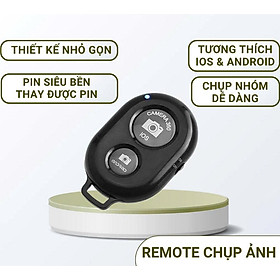 Remote bluetooth chụp hình tự sướng, điều khiển từ xa cho điện thoại - Hàng chính hãng ( Giao màu ngẫu nhiên )