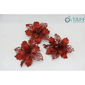 Combo 3 bông hoa trạng nguyên kim tuyến số 16 ĐK 15cm
