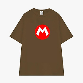 Cao cấp - Áo thun tay lỡ unisex nam nữ oversize Super Mario logo M BND42