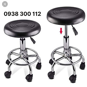 Mua GHẾ XOẮN ỐC NÂNG HẠ XOAY 360 ĐỘ 2 MÀU ĐEN