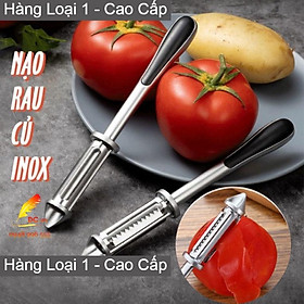 Mua Nạo Rau Củ Inox Cao Cấp Bào Rau Củ - Dụng Cụ Nạo Bào Sợi Rau Củ Quả Đa Năng Gọt Vỏ Hoa Quả Trái Cây