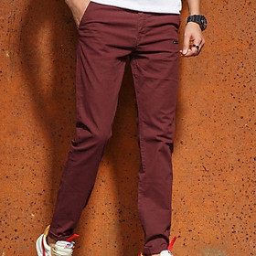 Men's Chinos Fashion Casual Pants Cotton Straight Long Pants