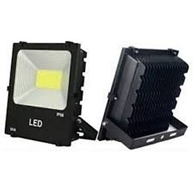 Mua Đèn pha led vỏ đen ngoài trời 50W COB ánh sáng trắng/vàng