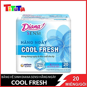 Băng Vệ Sinh Diana Hàng Ngày Sensi Cool fresh 20 Miếng 