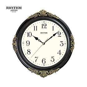 Đồng hồ Rhythm CMG433NR06 Kt 32.8 x 35.0 x 4.5cm, 1.5kg Vỏ gỗ. Dùng Pin.