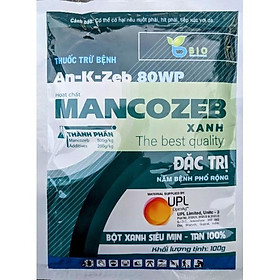 Mua Mancozeb xanh UPL 100g. Bột siêu mịn  tan nhanh. Hàng chính hiệu UPL. Trị vàng lá  sương mai...