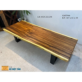 Mua Bàn Gỗ Me Tây Nguyên Tấm  Bàn Sofa Gỗ Me Tây  Bàn Cafe Gỗ Me Tây Dài 1 67m Rộng 61cm Dày 10cm