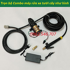 Mua Máy rửa xe mini CỰC MẠNH - máy bơm nước mini Việt Nhật 12v - rửa xe đa năng