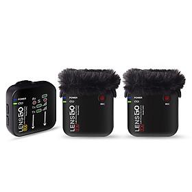 Mua Lensgo LWM-348C Double 1V2 2 mic- Micro Không Dây 2.4G Thu Âm Cho Máy Ảnh  Điện Thoại - Hàng chính hãng