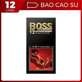 Hình ảnh Bao Cao Su Boss 12s 4in1 Nhiều gai gân Kéo Dài Thời Gian 