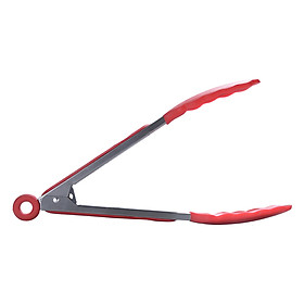 Healthy Durable Anti-Slippery Food Tong Heat-Resistant Clip Silicon Stainless Steel Pincer Kitchen Tool