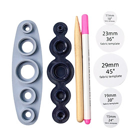 Cover Button Tool DIY Button Craft Set 5 Sizes 11-29mm Convenient to Use Fabric Covered Buttons Handmade Cover Button