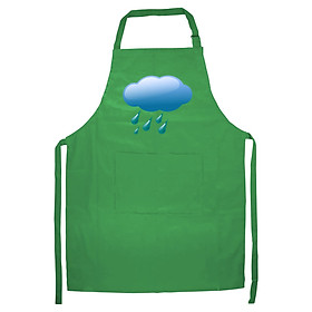 Tạp Dề Làm Bếp In Hình Mây mưa - TN002 – Màu Xanh