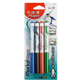 Nơi bán Bút Lông Viết Bảng 4 Màu Maped Penguin 741312CH - Giá Từ -1đ