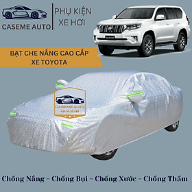 [TOYOTA] Bạt phủ xe ô tô tráng nhôm cao cấp các xe hãng TOYOTA, 3 lớp chống nóng, chống thấm, chống bụi - Hàng Chính Hãng