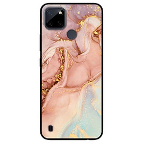 Ốp lưng dành cho Realme C21Y - Realme C25Y mẫu Màu Loang Cam Đất