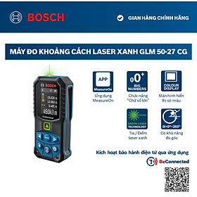 Máy đo khoảng cách Bosch laser xanh GLM 50-27 CG