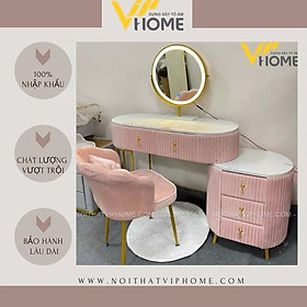 Mua Bàn trang điểm  bàn phấn kèm gương tích hợp đèn LED kèm nút cảm ứng thông minh và ngăn kéo để đồ tện lợi BTD-00115