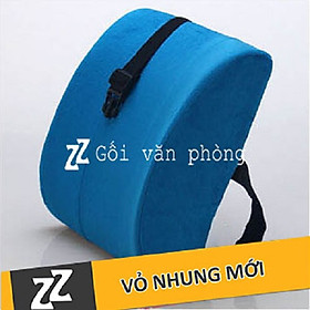 Mua Gối Tựa Lưng Văn Phòng Cao Su Non Cỡ Lớn ZURI PILLOW GTL-02 Chống Đau Mỏi Lưng  Đau Cột Sống(Có Vỏ Nhung Và Vỏ Vải Lưới)