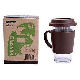 Mua Ly Thủy Tinh Có Nắp Nhựa Glasslock GL1436 (380ml) - Giao màu ngẫu nhiên