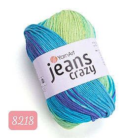 Len loang Jeans Crazy nhập khẩu từ Yarnart, đan móc thú, áo, nón, váy