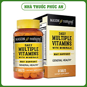 Viên vitamin và khoáng hữu cơ Mason Natural Daily Multiple Vitamins With Minerals 60 viên