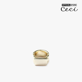CECI - Nhẫn nữ bản to mặt chữ nhật thời trang CC2-01000117