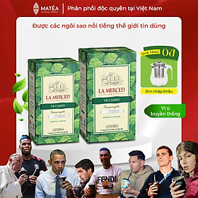 Mua Combo Trà Yerba Mate La Merced De Campo - Tặng 01 Bình Pha Trà - Vị ủ truyền thống 3 năm - Detox  Tỉnh táo  Năng Lượng