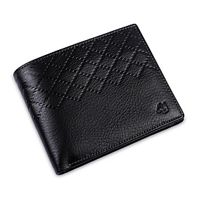 Bóp Ví Nam Da Bò Thật 4U Dáng Ngang Cá Tính F113