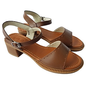 Giày Sandal Cao Gót Da Bò BIGGBEN Cao 4 Phân SDCG141